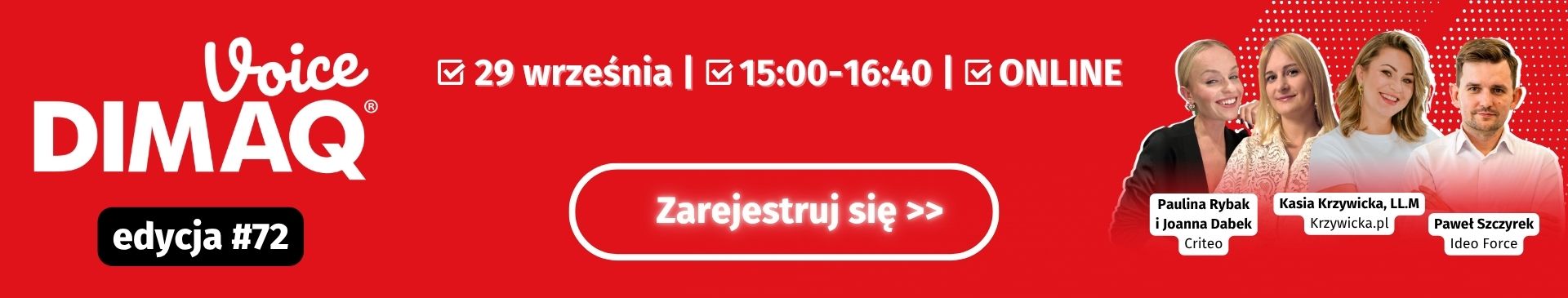 DIMAQ VOICE #72 WRZESIEŃ 2026 DIMAQ VOICE #72 WRZESIEŃ 2026