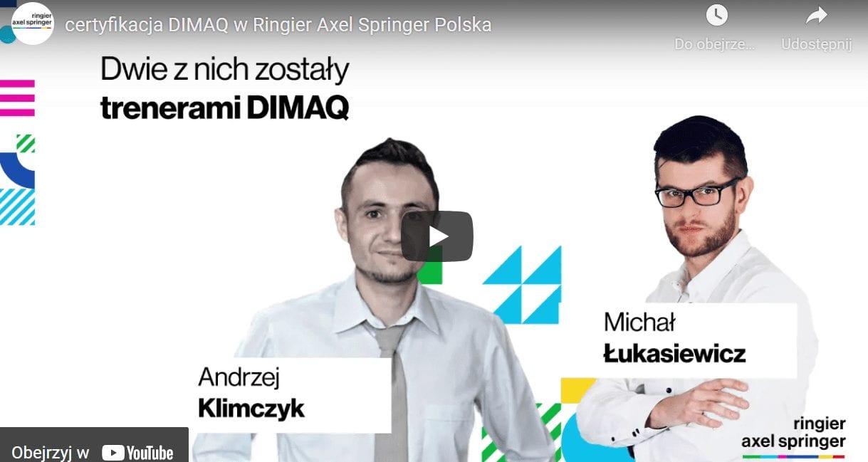 Ringier Axel Springer Polska stawia na DIMAQ