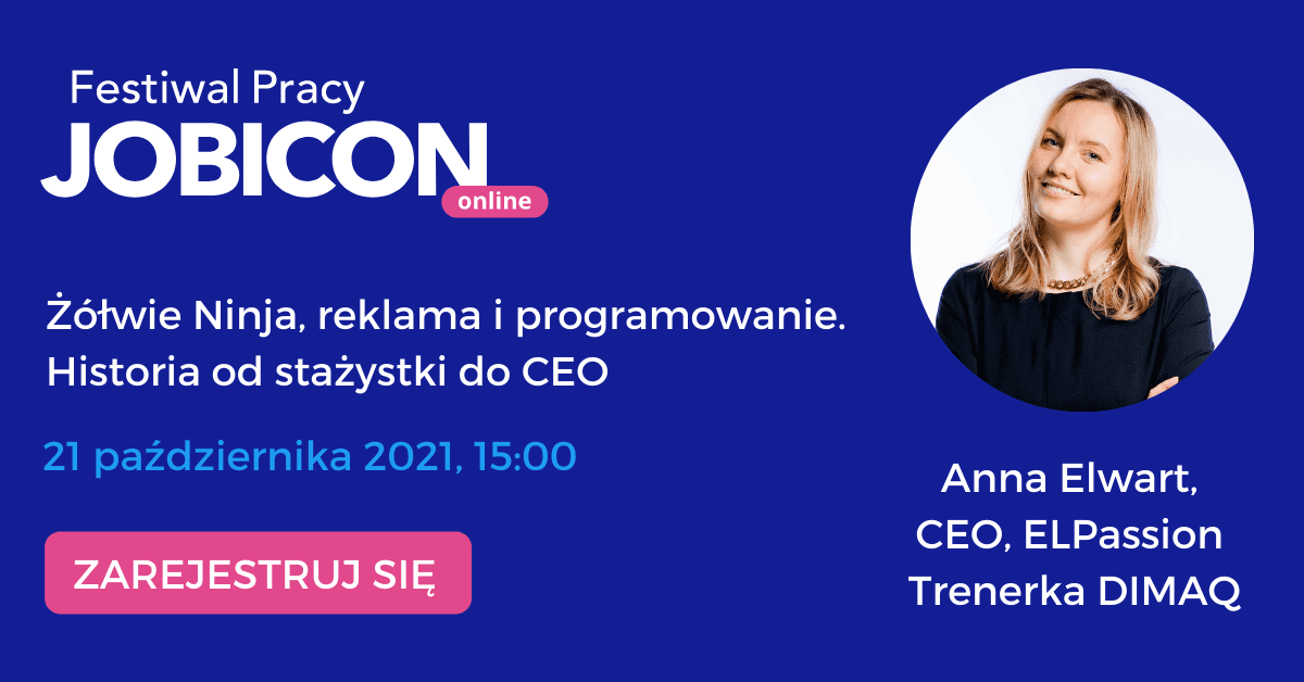 Anna Elwart na scenie głównej Jobicon! Weź bezpłatny udział!