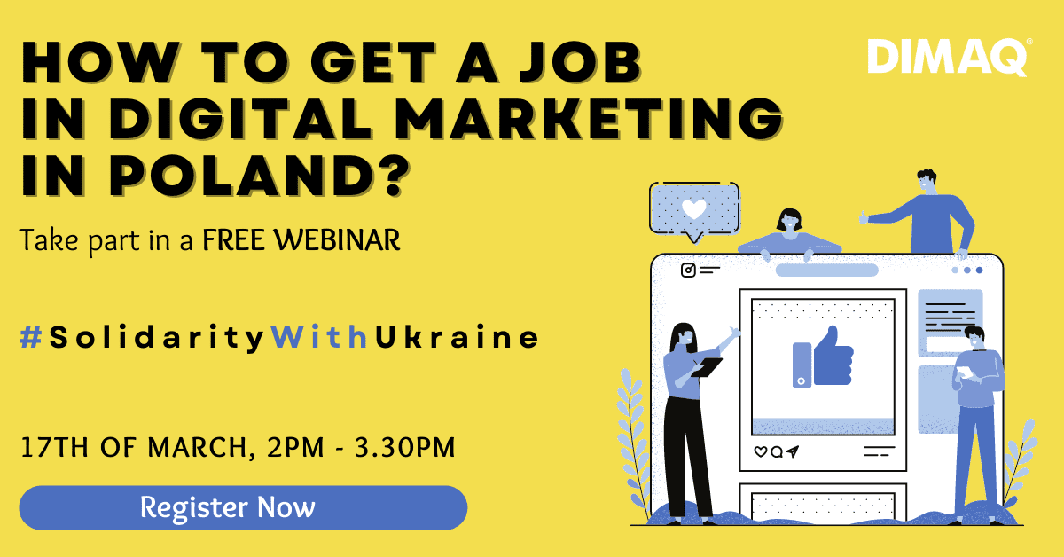 Przekaż przyjaciołom z Ukrainy: Nagranie webinaru o pracy w polskiej branży digital marketingu