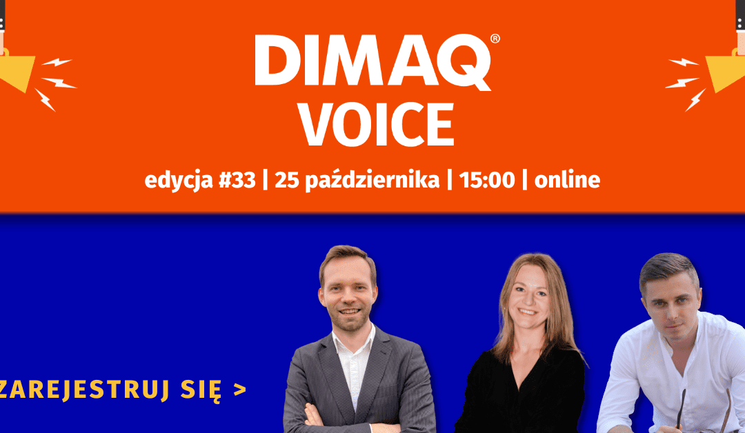 Kolejny DIMAQ Voice już 25 października! Przedstawiamy agendę wydarzenia.