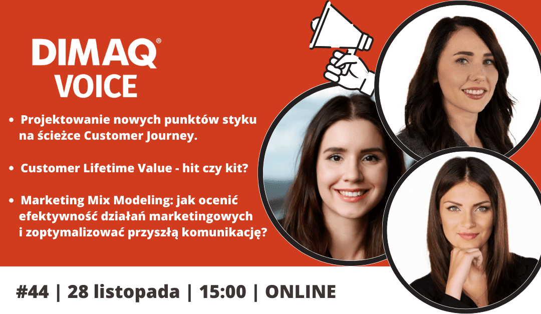 Zapraszamy na przedostatni w tym roku DIMAQ Voice.