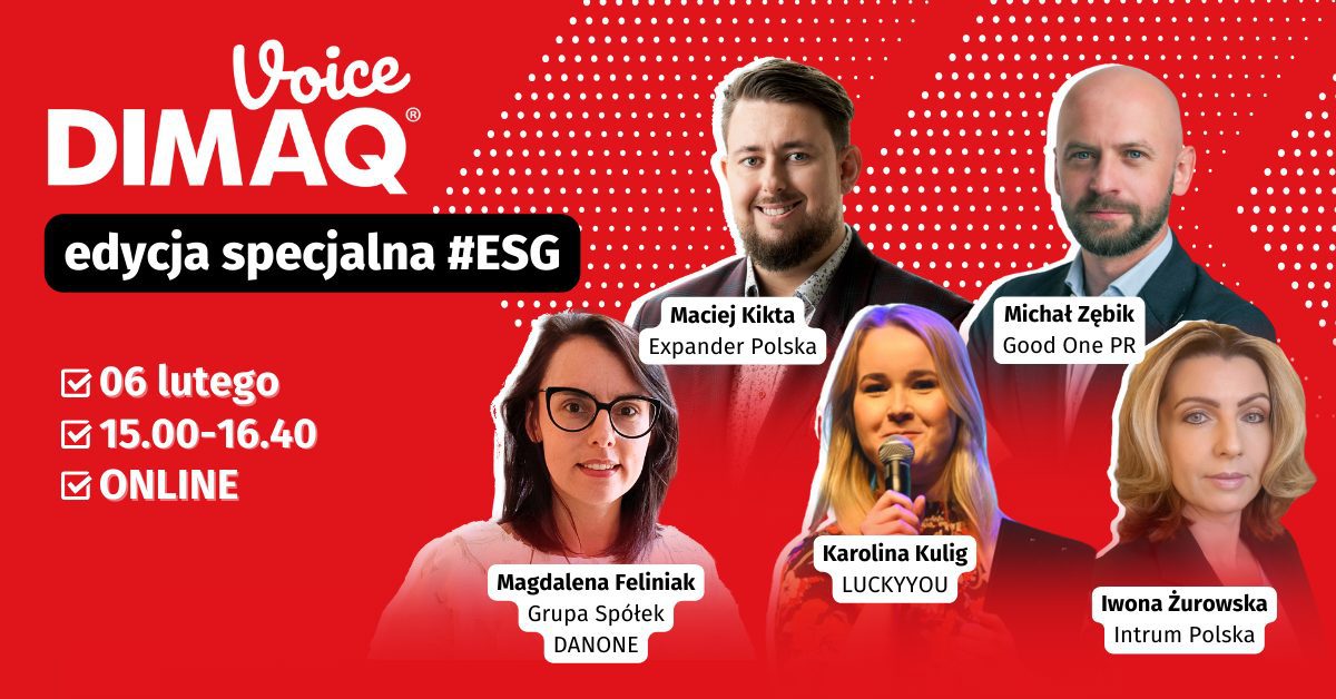 Edycja specjalna DIMAQ Voice: Jak budować strategie ESG, ktore działają?