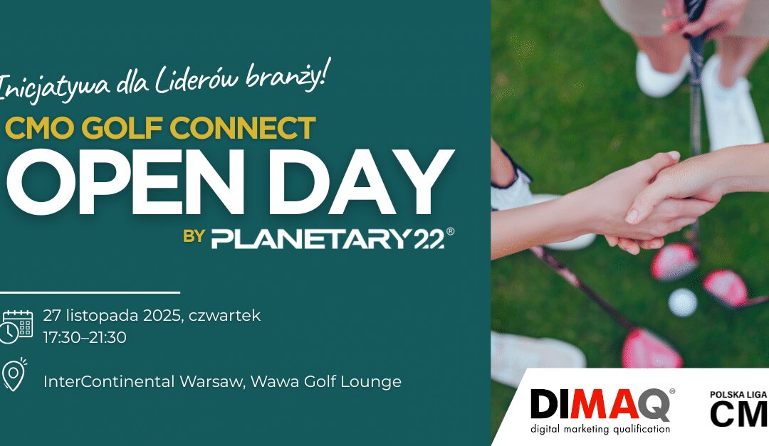 DIMAQ po raz kolejny został patronem honorowym CMO GOLF CONNECT OPEN DAY!