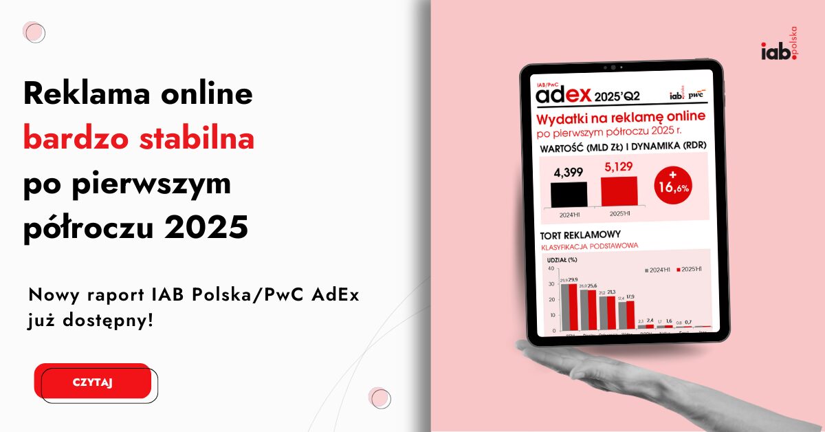Reklama online bardzo stabilna (IAB Polska/PwC AdEx)