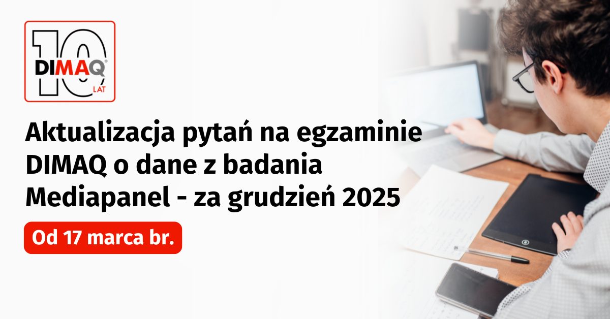Aktualizacja pytań na egzaminie DIMAQ