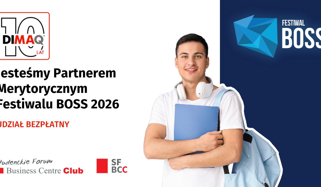 Festiwal BOSS 2026 rusza w trasę. DIMAQ został Partnerem Merytorycznym bezpłatnego wydarzenia dla studentów!